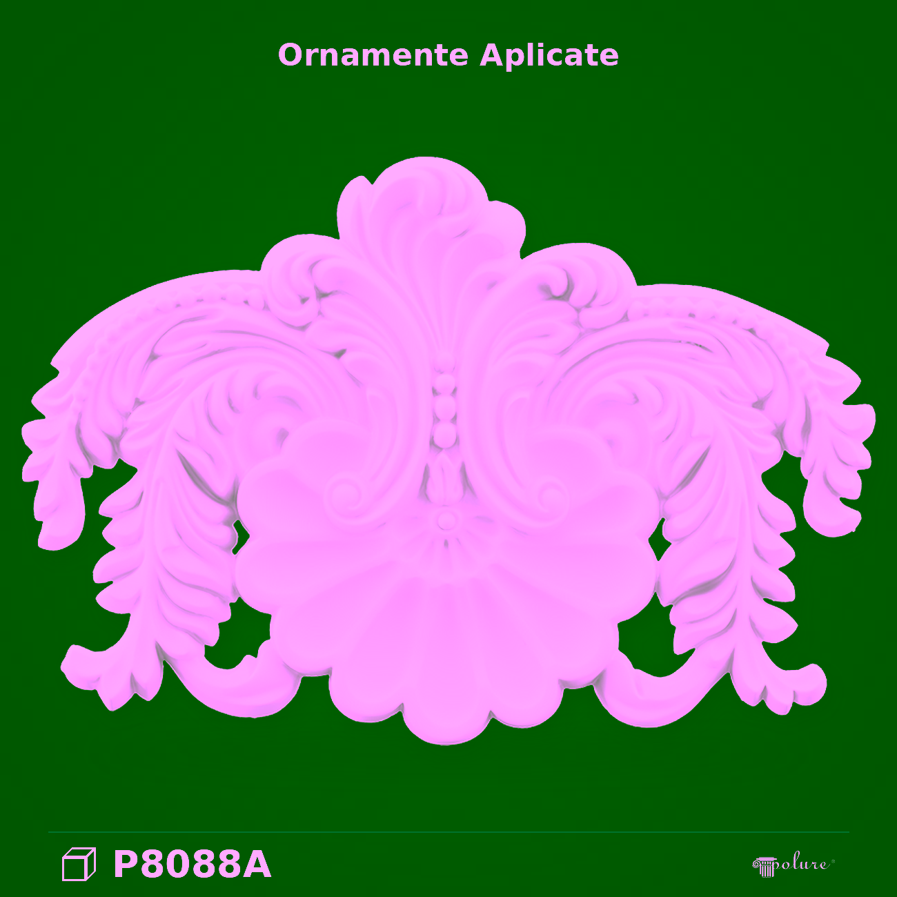 Ornament Poliuretanic 32×46 cm P8088A cu Motive Clasice