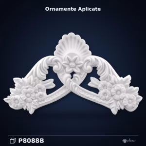Ornament Decorativ din Poliuretan 29x49 cm cu Relief Floral
