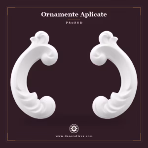 Ornament Decorativ Poliuretan 14x7x2 cm Piese Simetrice