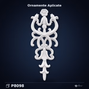 Ornament Decorativ Floral din Poliuretan 27x11 cm P8098