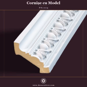 Cornișă Decorativă din Poliuretan cu Model 6x6 cm