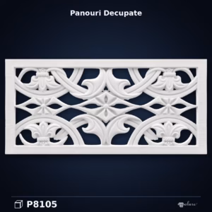 Panou Decorativ Traforat Poliuretan 38x80 cm Motif Sculptat