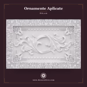 Ornament Decorativ din Poliuretan 26x39 cm cu Frunze de Acant