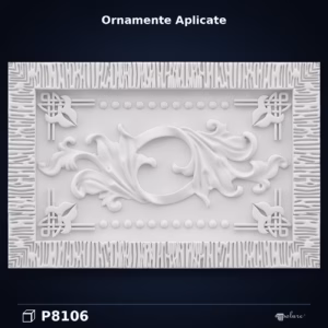 Ornament Decorativ din Poliuretan 26x39 cm cu Frunze de Acant