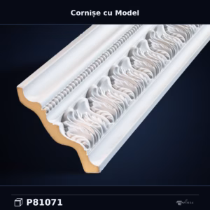 Cornișă cu Model din Poliuretan pentru Tavan 11x9 cm