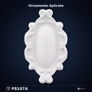 Ornament Decorativ Oval din Poliuretan 29x16 cm Model Baroque