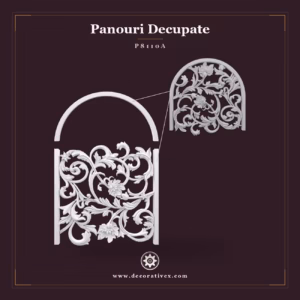 Panou Decorativ Traforat din Poliuretan cu Arcadă 142x99 cm