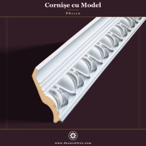 Cornișă Poliuretan cu Model Sculptat 11x11 cm P81110