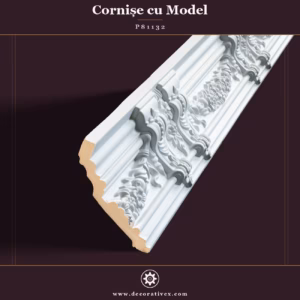 Cornișă Decorativă Poliuretan 11x13 cm Model cu Relief