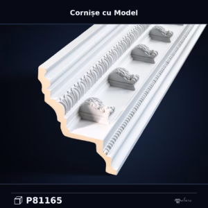 Cornișă Decorativă cu Relief Poliuretan 18x19 cm