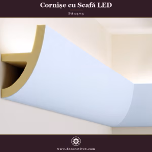 Cornișă din Poliuretan pentru Lumină Indirectă 5x8 cm