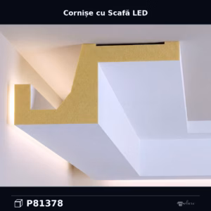 Profil Poliuretan Scafă Lumină Indirectă LED 20x10 cm