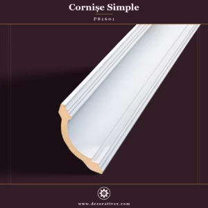 Cornișă Dreaptă Poliuretan P81601 10x10 cm Profil Tavan