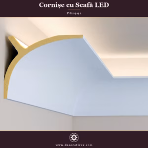 Profil Poliuretan pentru Iluminat Indirect 14x11 cm