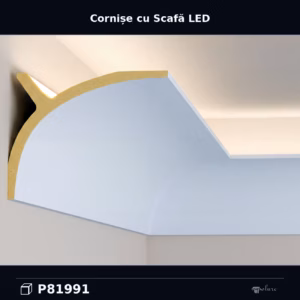 Profil Poliuretan pentru Iluminat Indirect 14x11 cm