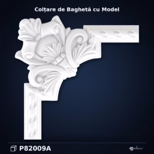 Colțar Profil Decorativ din Poliuretan 30x30 cm Cu Model Sculptat
