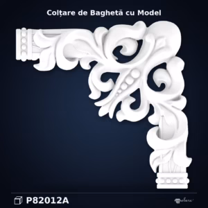Colțar Decorativ Sculptat din Poliuretan 28x28 cm