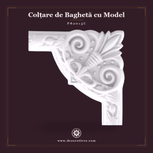 Colțar Decorativ din Poliuretan cu Relief 25x25 cm