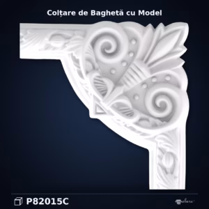 Colțar Decorativ din Poliuretan cu Relief 25x25 cm