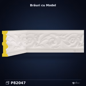 Brâu Decorativ din Poliuretan cu Model Clasic 9x2 cm