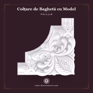 Colțar Decorativ din Poliuretan cu Relief Clasic 41x41 cm