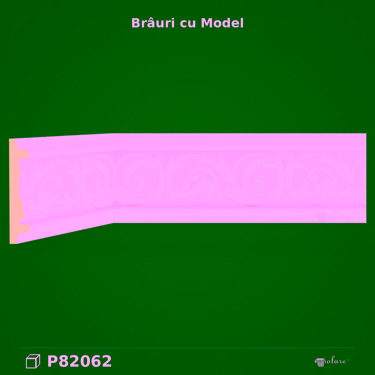 Brâu Decorativ din Poliuretan cu Model Clasic 8 cm