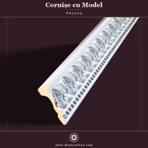 Cornișă Decorativă din Poliuretan 3x11 cm Cu Relief