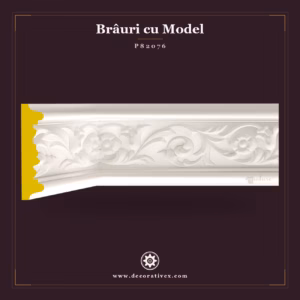 Brâu Decorativ din Poliuretan cu Model Floral 11 cm