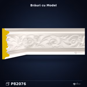 Brâu Decorativ din Poliuretan cu Model Floral 11 cm
