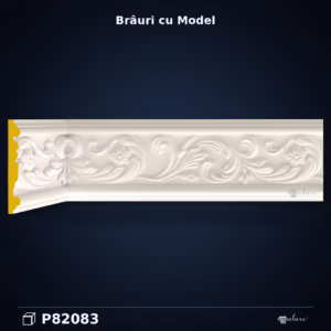 Brâu Decorativ din Poliuretan cu Relief Floral 13 cm