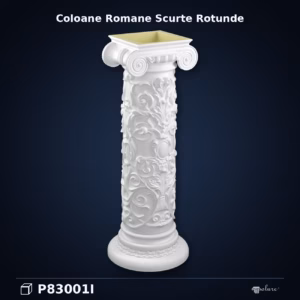 Coloană Scurtă din Poliuretan cu Volute 35x35x93 cm