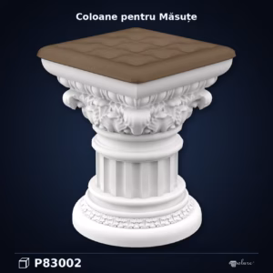 Coloană Suport Masă din Poliuretan Clasic 40x40x52 cm