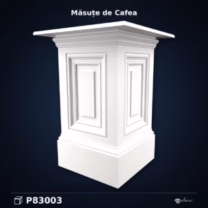 Bază Masă de Cafea din Poliuretan Clasică 60x60x77 cm