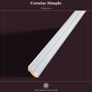 Cornișă Dreaptă din Poliuretan 4x5 cm Profil Interior