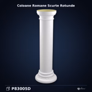 Coloană Scurtă din Poliuretan 35x107 cm Stil Roman