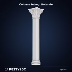 Coloană Decorativă din Poliuretan Canelată 36x279 cm