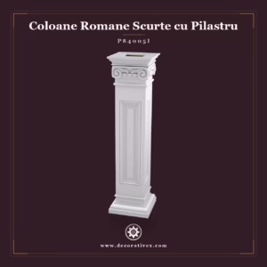 Stâlp Decorativ Scurt din Poliuretan 28x28x107 cm