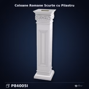 Stâlp Decorativ Scurt din Poliuretan 28x28x107 cm