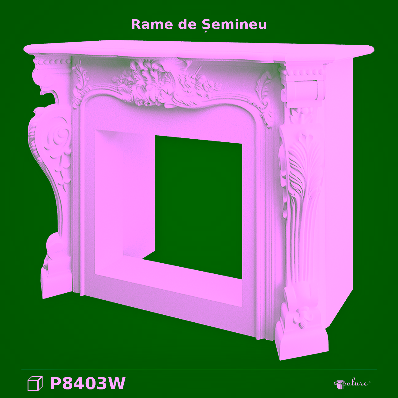 Șemineu Decorativ din Poliuretan Clasica 145×105 cm