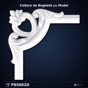 Colțar Decorativ Baghetă Poliuretan 20x20x2 cm Model Sculptat