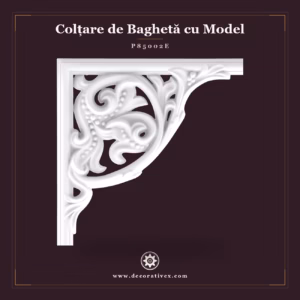 Colțar Profil Decorativ Sculptat Poliuretan 28x28x2 cm