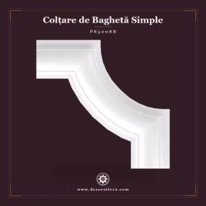 Colțar Baghetă Dreaptă Poliuretan 13x13 cm Decorativ
