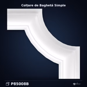 Colțar Baghetă Dreaptă Poliuretan 13x13 cm Decorativ