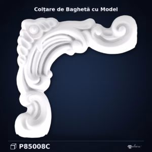 Colțar Poliuretan Decorativ cu Relief 17x17x3 cm