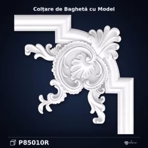 Element de Colț Poliuretan 34x34 cm cu Relief Clasic