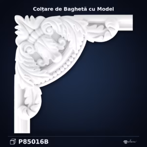 Element de Colț Decorativ Poliuretan 38x38 cm Model Relief