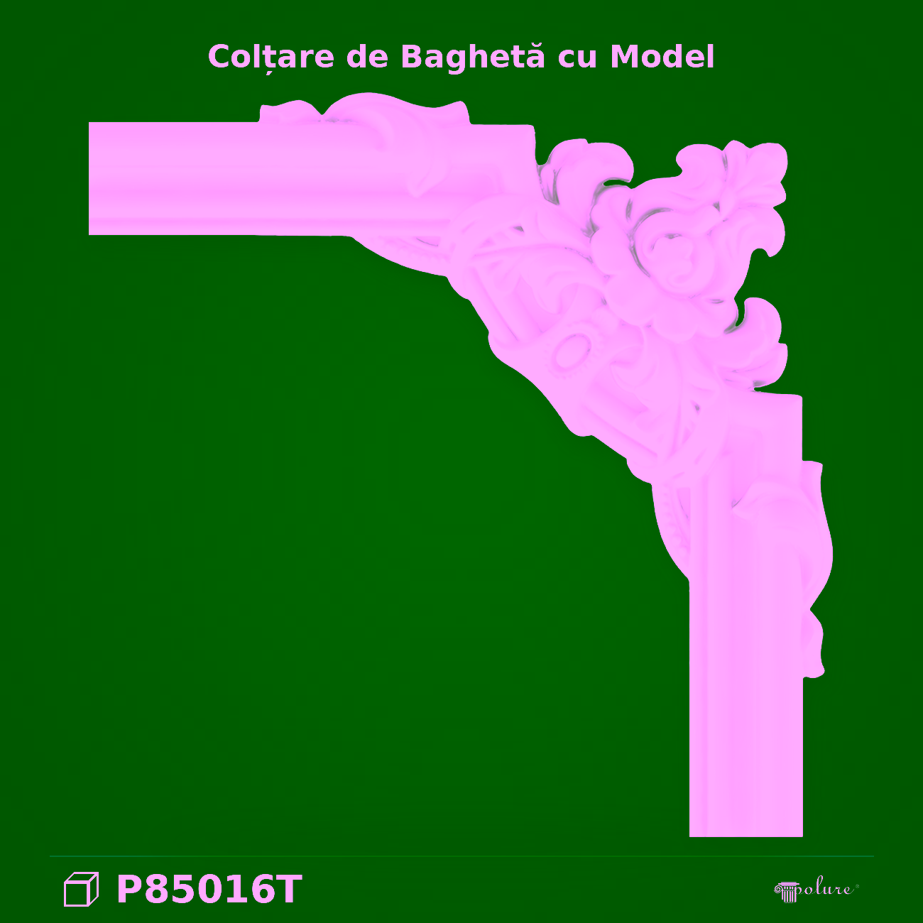 Colțar Decorativ din Poliuretan Model Clasic 33×33 cm