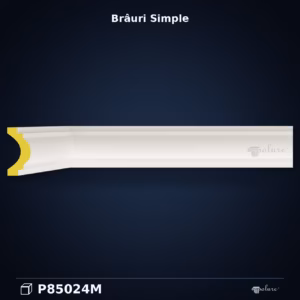 Brâu Drept din Poliuretan Profil Decorativ Neted 10x4 cm