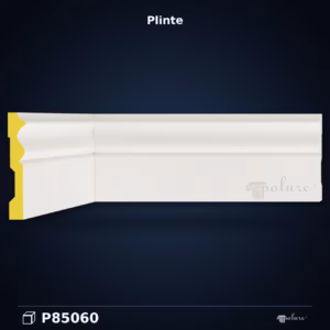 Plintă Decorativă din Poliuretan Netedă 2x12 cm