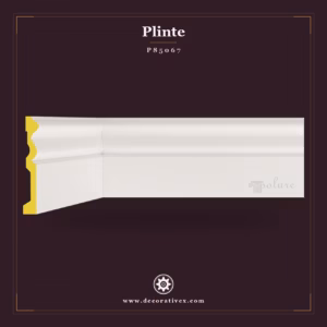 Plintă Decorativă din Poliuretan 2x15 cm Model Profilat